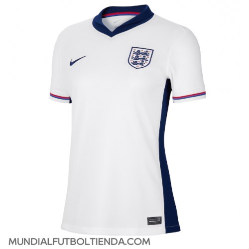 Camiseta Inglaterra Primera Equipación Replica Eurocopa 2024 para mujer mangas cortas